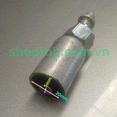 Co nhôm, giắc co cút kết nối thẳng ti-o gas R134 điều hòa ô tô